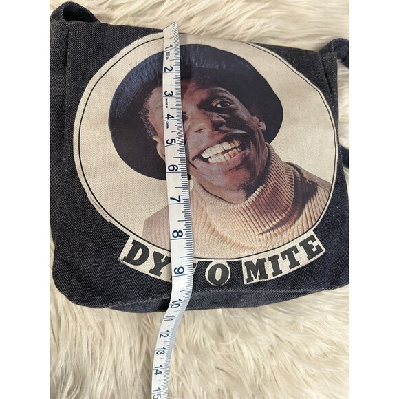Vintage Jimmie Walker Dyn-o-mite Denim Purse Good Times TV Show CBS Memorabilia - Picture 8 of 11